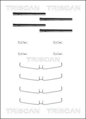 Комплектующие, колодки дискового тормоза TRISCAN 8105 101456 для VOLVO 140