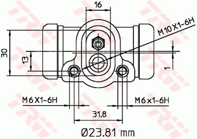 CILINDRU RECEPTOR FRANA TRW BWK103 1