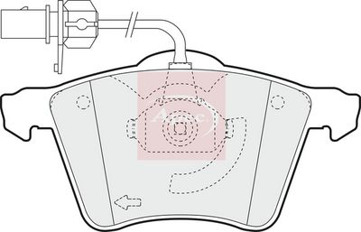 APEC Brake Pad Set, disc brake PAD1323