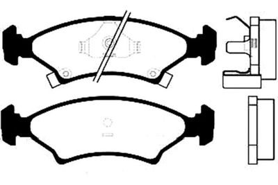 Kavo Parts Stabdžių trinkelių rinkinys, diskinis stabdys