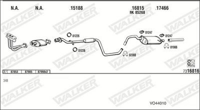 Изпускателна система WALKER VO44010
