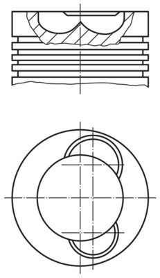 Zuiger - 0614500 - MAHLE