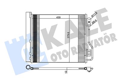 Конденсатор, кондиционер KALE OTO RADYATÖR 342545 для SMART FORTWO