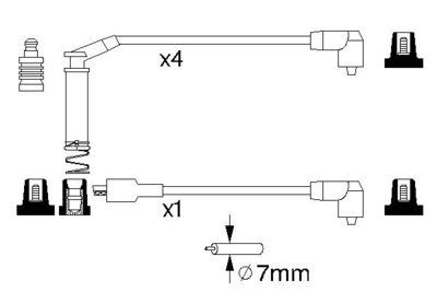 Ignition Cable Kit 0 986 357 127