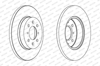 BREMSSCHEIBE FERODO DDF872C 1