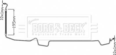 Brake Hose Borg & Beck BBH8328