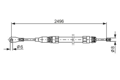 CABLU FRANA DE PARCARE BOSCH 1987477306 4