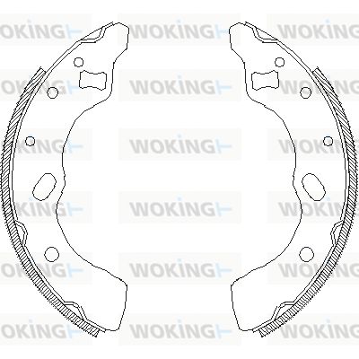 WOKING Z4639.00 Ремкомплект барабанных колодок  для MAZDA 121 II (DB) 1.3 i 16V