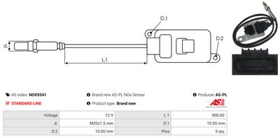 SENZOR NOX INJECTIE ADITIV AS-PL NOX9341 2