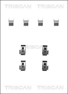 Комплектующие, колодки дискового тормоза TRISCAN 8105 421586 для MITSUBISHI ECLIPSE