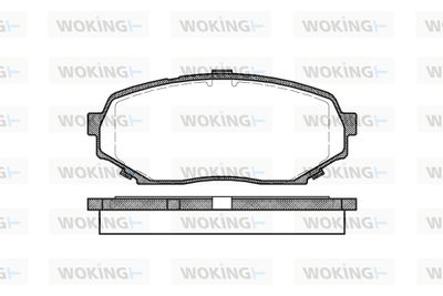 Комплект тормозных колодок, дисковый тормоз WOKING P2393.00 для ISUZU GEMINI