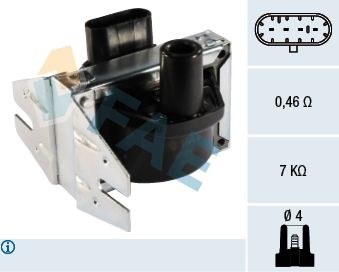 Катушка зажигания FAE 80265 для AUTOBIANCHI Y10