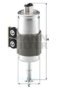 MANN-FILTER WK 611/6 Паливний фільтр для HONDA (Хонда)