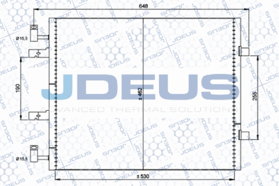 JDEUS M-7230960 Радиатор кондиционера  для RENAULT TRAFIC (Рено Трафик)