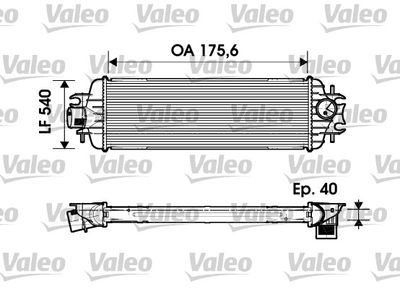 VALEO 817636 Интеркулер  для OPEL VIVARO (Опель Виваро)