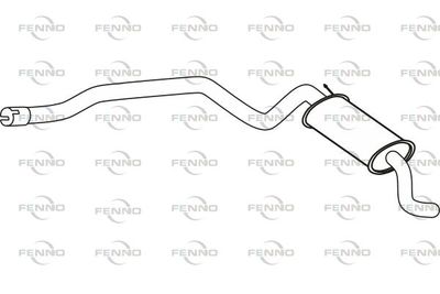 FENNO P22020 Глушитель выхлопных газов  для FIAT CINQUECENTO (Фиат Кинqуекенто)