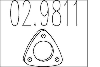 MTS 02.9811 Прокладка глушителя для OPEL ASTRA H GTC (A04) 1.3 CDTI (L08) MTS 02.9811 Прокладка глушителя для OPEL ASTRA H GTC (A04) 1.3 CDTI (L08)