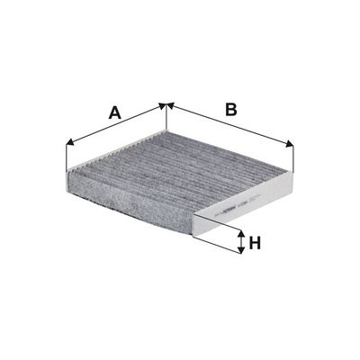 Cabinefilter met actieve kool past: DAIHATSU CHARADE VIII, CUORE VI  JAGUAR F-PACE, I-PACE, XE, XF II, XF SPORTBRAKE  LAND ROVER DISCOVERY V, RANGE ROVER IV 1.0-Electric 12.89-