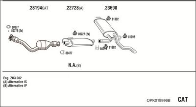 SISTEM DE ESAPAMENT WALKER OPK019996B