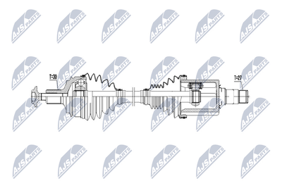 Приводной вал NTY NPW-ME-071 для MERCEDES-BENZ E-CLASS