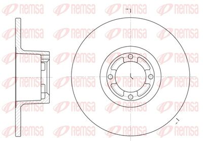 Tarcza hamulcowa REMSA 61219.00