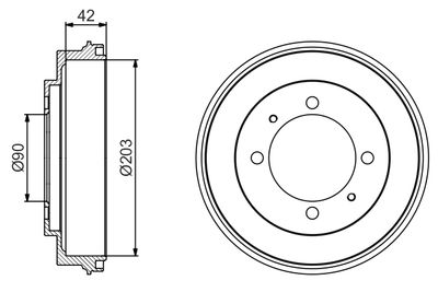 BOSCH Remtrommel (0 986 477 202)