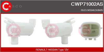 Водяной насос, система очистки окон CASCO CWP71002AS для NISSAN GT-R
