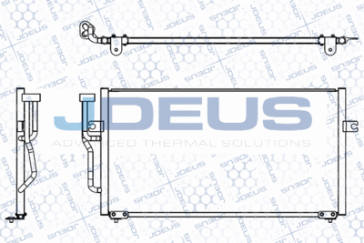 JDEUS M-7310490 Радіатор кондиціонера для MITSUBISHI (Митсубиши)