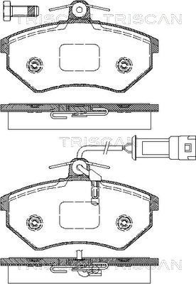 Комплект тормозных колодок, дисковый тормоз TRISCAN 8110 29002 для VW CORRADO