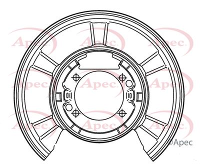 Splash Panel, brake disc APEC ASG1177