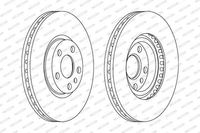 BREMSSCHEIBE FERODO DDF760C 1