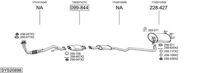 Изпускателна система BOSAL SYS20898