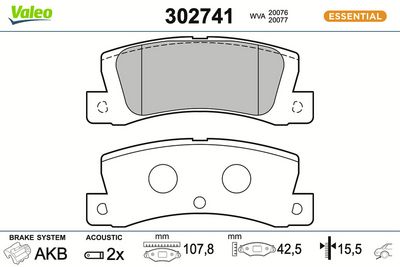 SET PLACUTE FRANA FRANA DISC VALEO 302741