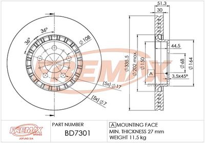 Brake Disc BD-7301