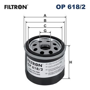 Масляный фильтр FILTRON OP 618/2 для TOYOTA C-HR