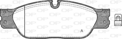 OPEN PARTS BPA0731.20 Тормозные колодки и сигнализаторы  для JAGUAR S-TYPE II (X200) 2.7 D