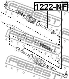 1222-NF FEBEST Рулевая тяга FEBEST 