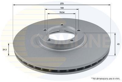спирачен диск COMLINE ADC1205V