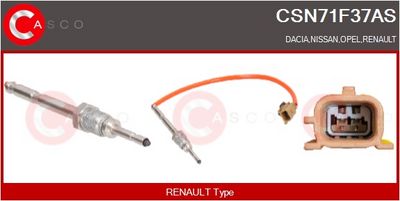 SENZOR TEMPERATURA GAZE EVACUARE CASCO CSN71F37AS