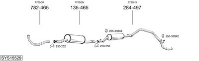 Układ wydechowy BOSAL SYS15529