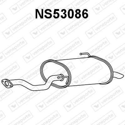 Глушитель выхлопных газов конечный VENEPORTE NS53086 для NISSAN NOTE