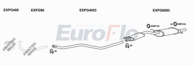 Układ wydechowy EUROFLO PG50423D8001A00
