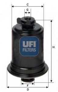 Топливный фильтр UFI 31.725.00 для KIA CLARUS