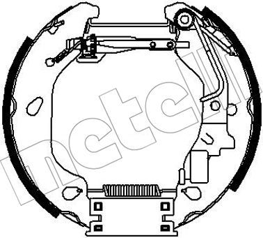 Комплект тормозных колодок METELLI 51-0319 для ZASTAVA 10