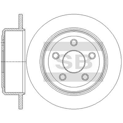спирачен диск Hi-Q SD5541