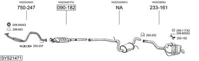 Изпускателна система BOSAL SYS21471