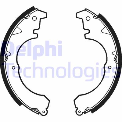 Комплект тормозных колодок DELPHI LS1358 для TOYOTA STARLET