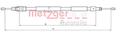 CABLU FRANA DE PARCARE METZGER 104709