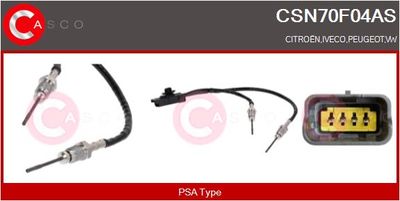 SENZOR TEMPERATURA GAZE EVACUARE