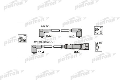 Комплект проводов зажигания PATRON PSCI1017 для VW CADDY